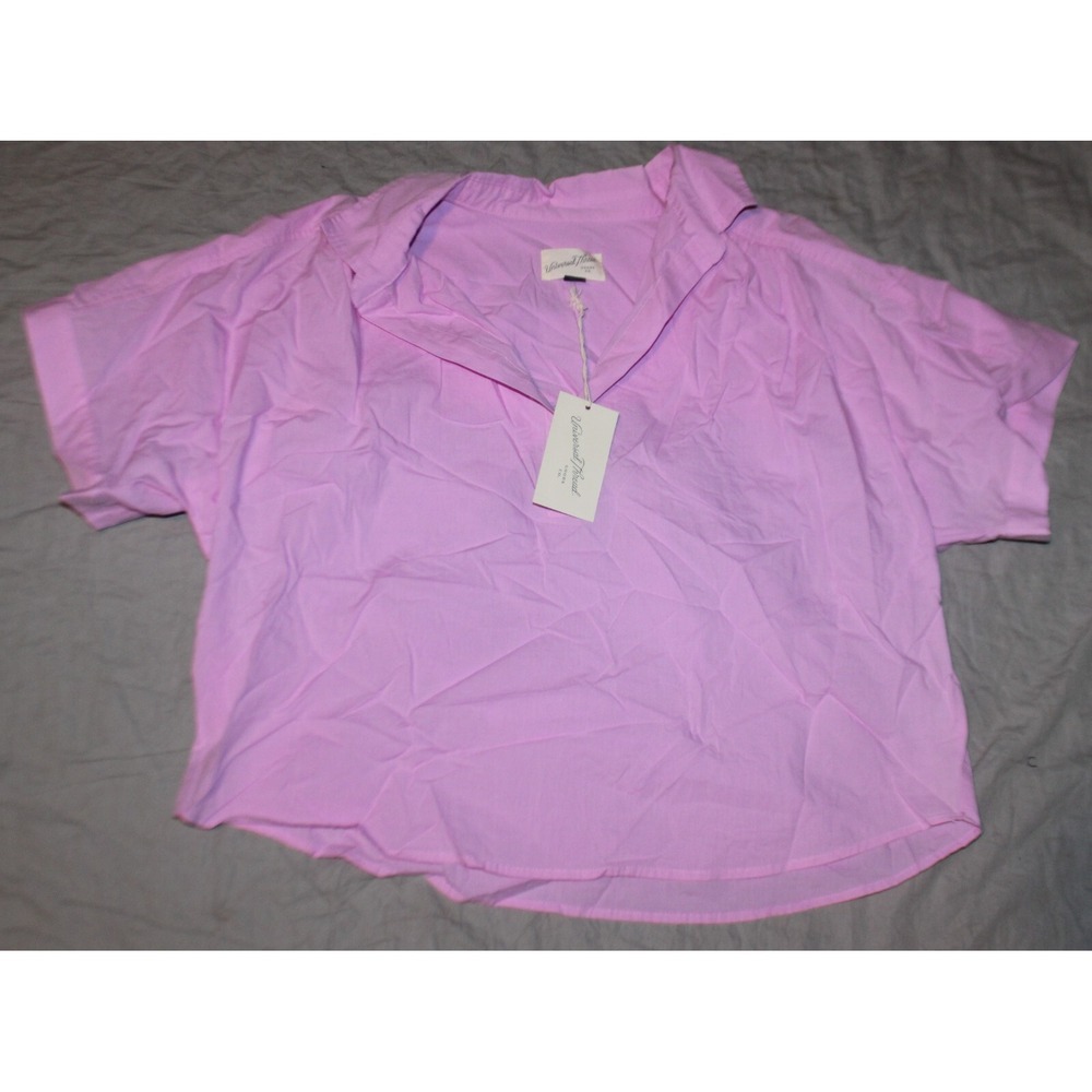 Women's Short Sleeve Pullover Blouse - Universal Thread Pink Size XS NEW
